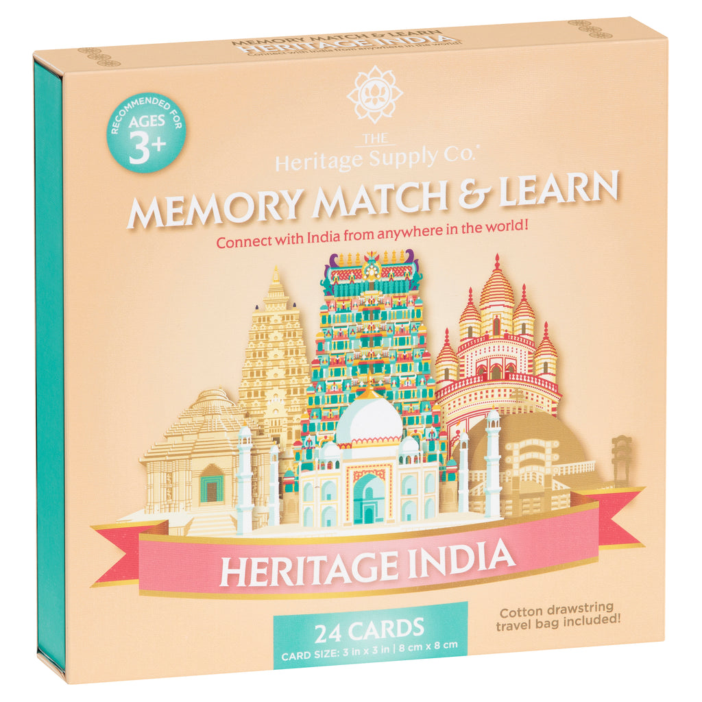 Heritage India Memory Match & Learn Card Game
